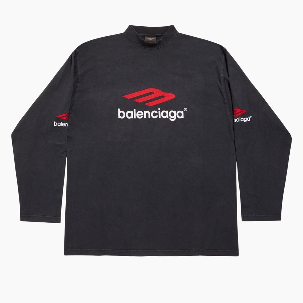 BALENCIAGA | 3B Sports Icon Long Sleeve T-Shirt Oversized | UNISEX Size 1